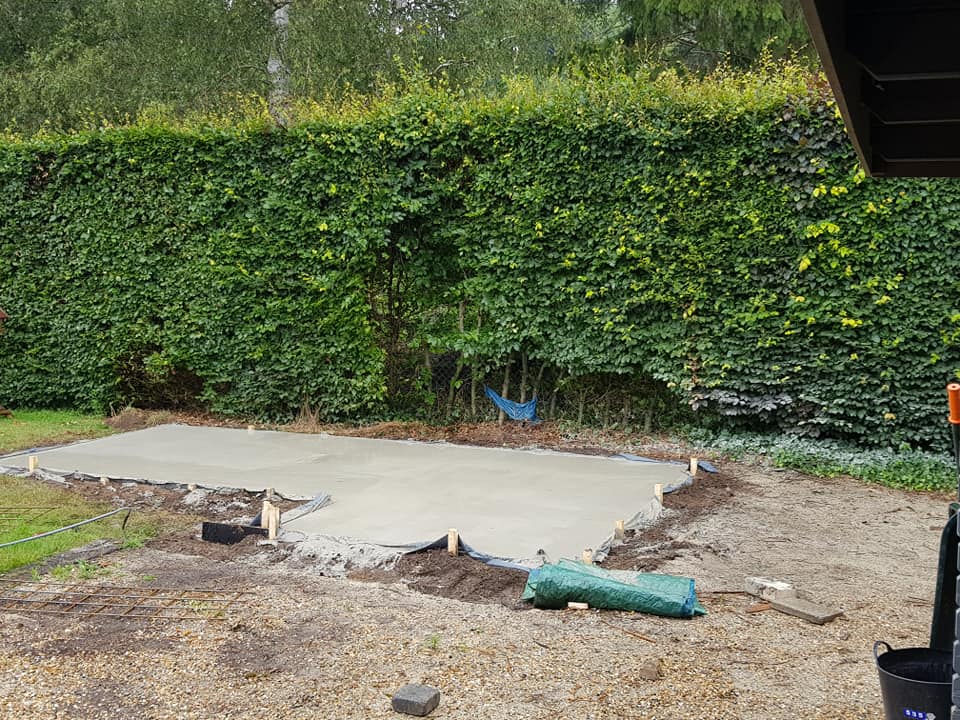 Beton laten harden