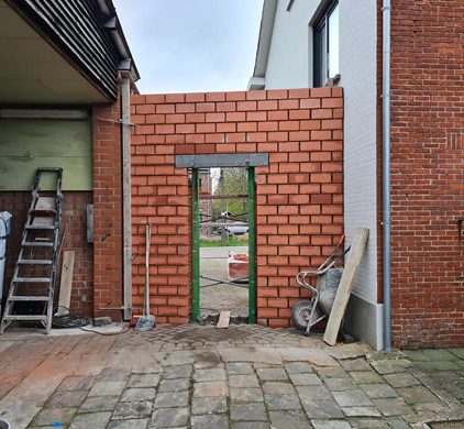Constructie rond deur